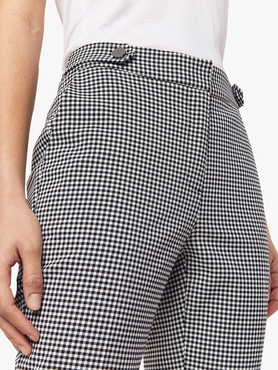 gingham capri trousers