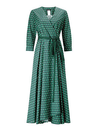 Weekend MaxMara Ravello Wrap Dress, Emerald