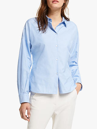 Weekend MaxMara Teiera Cotton Shirt, Light Blue