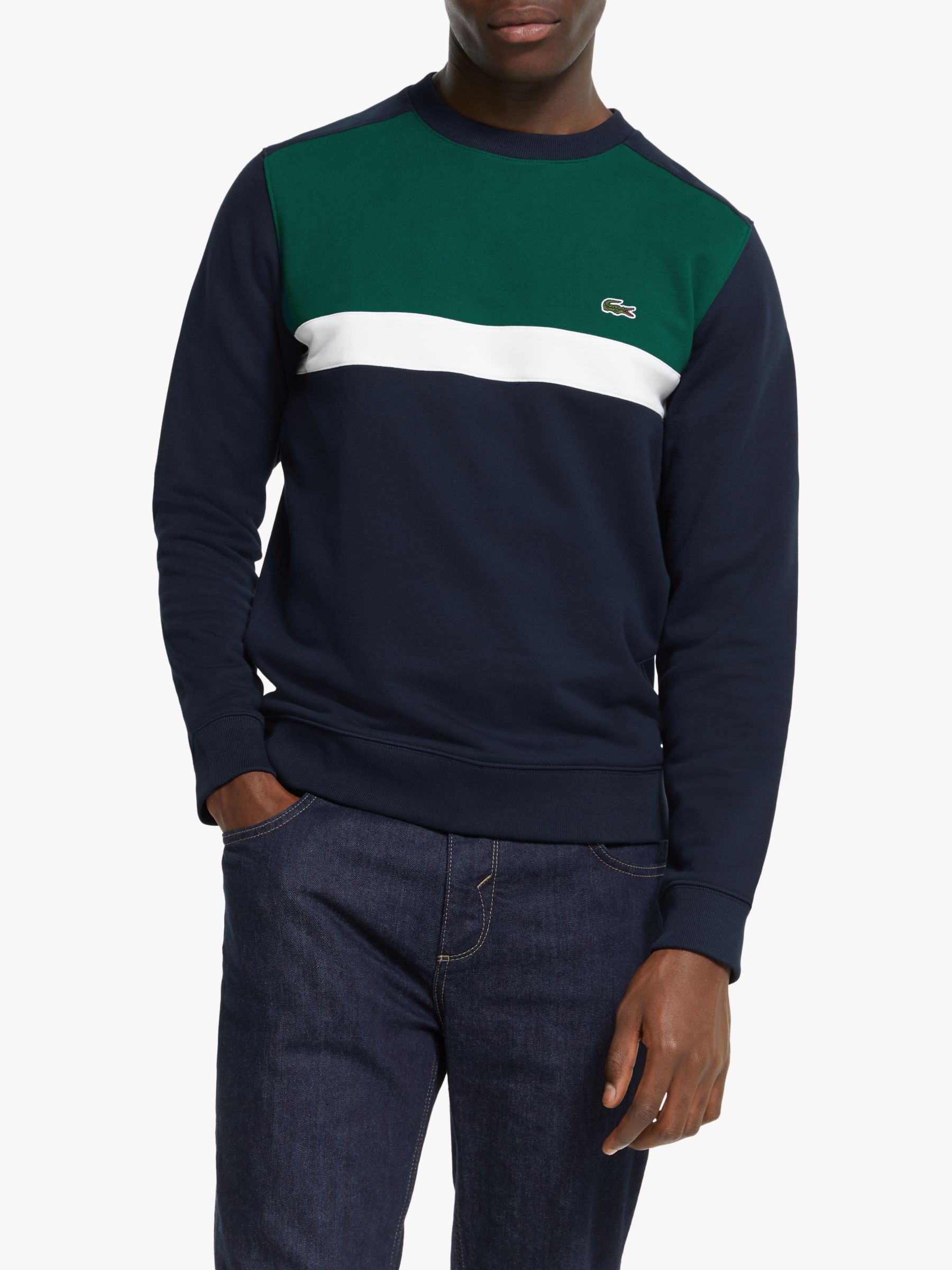 lacoste color block sweatshirt