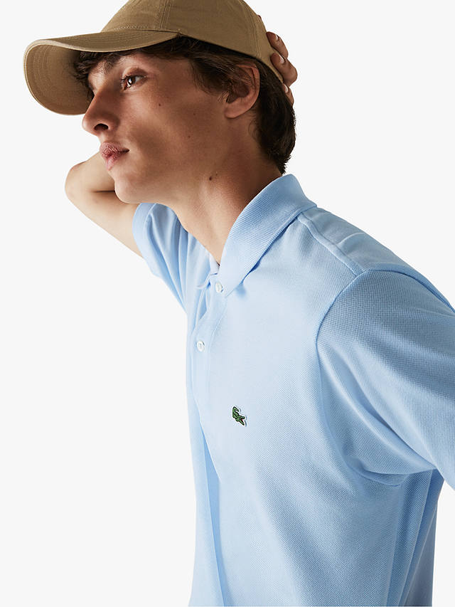 Lacoste Classic Fit Logo Polo Shirt, Blue at John Lewis & Partners