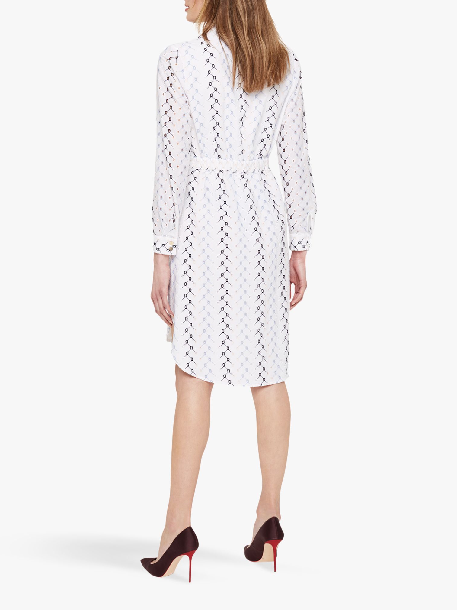 Damsel in a Dress Hannah Embroidered Dress, White/Multi at John Lewis & Partners