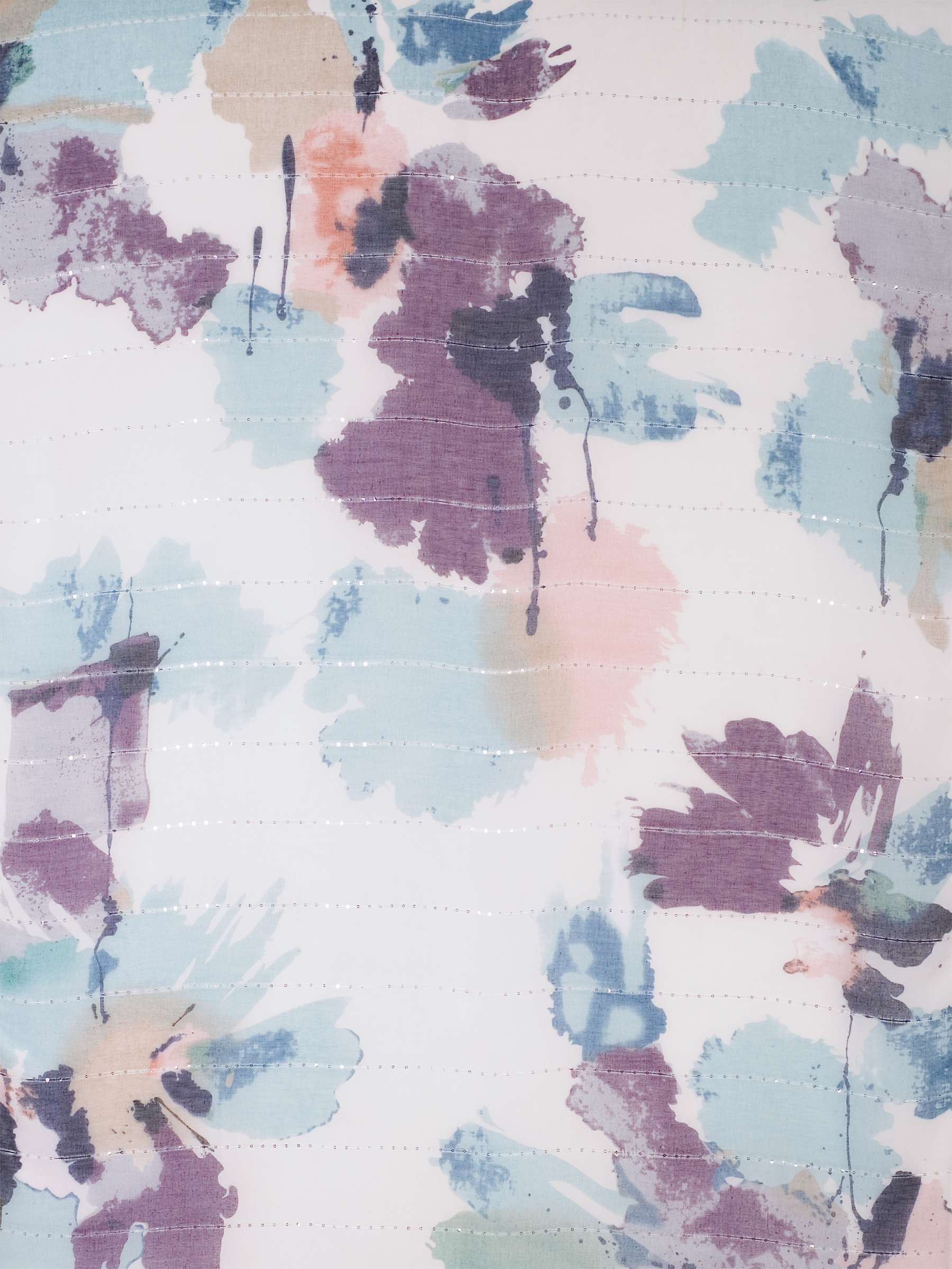 Buy Chesca Voile Abstract Print Scarf, Blue Online at johnlewis.com