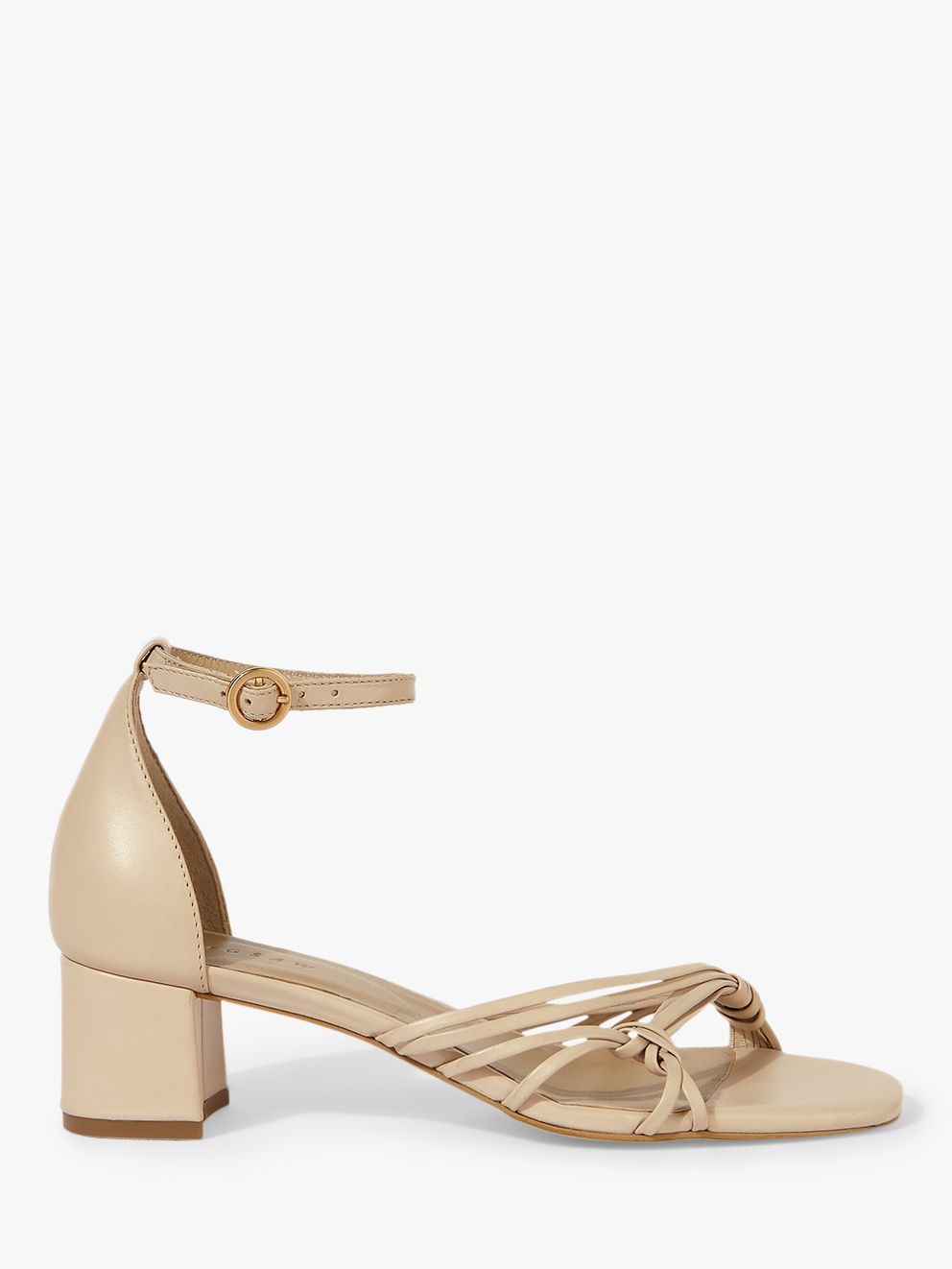 nude strappy sandals low heel