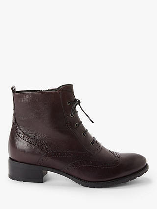 John Lewis & Partners Cambridge Leather Lace-Up Ankle Boots