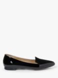 John Lewis Gin Patent Leather & Suede Loafers, Black