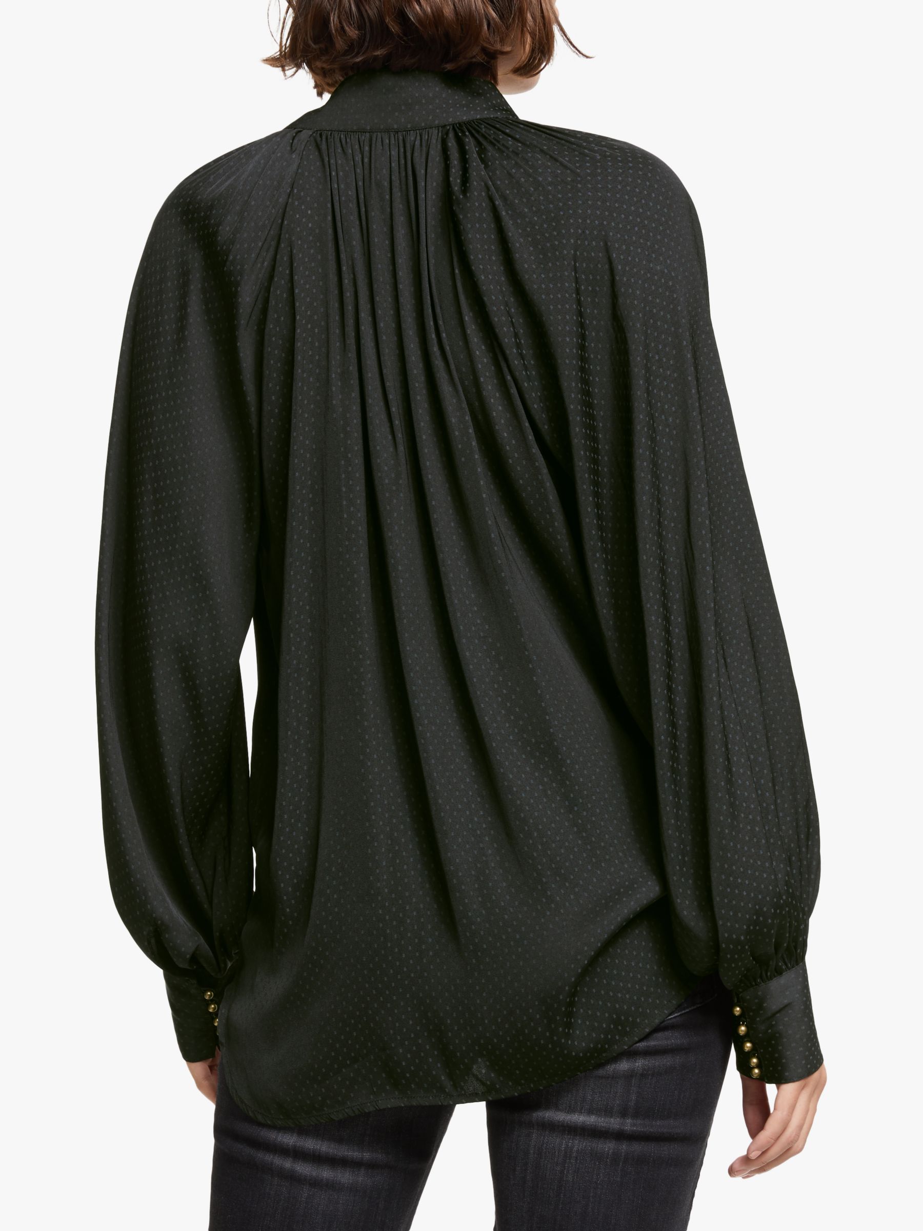 AND/OR Ivy Blouse, Black at John Lewis & Partners