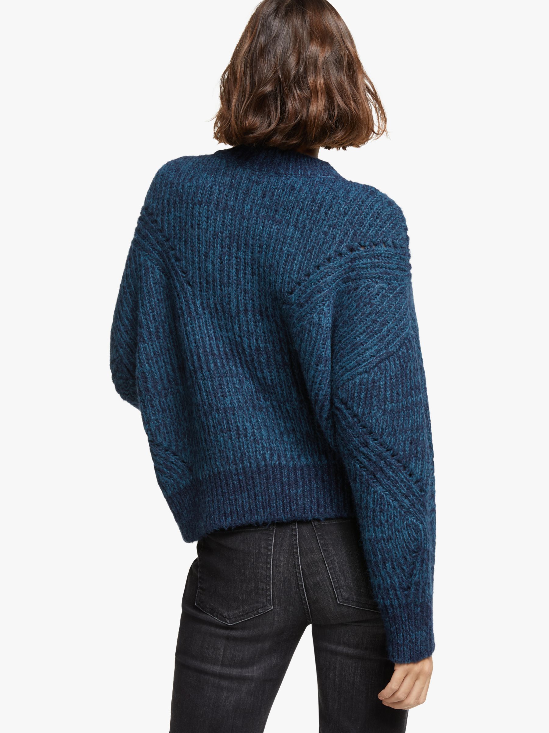AND/OR Annabel Textured Knit Jumper, Blue