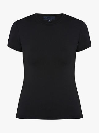 Helen McAlinden Lori Round Neck Jersey T-Shirt, Black