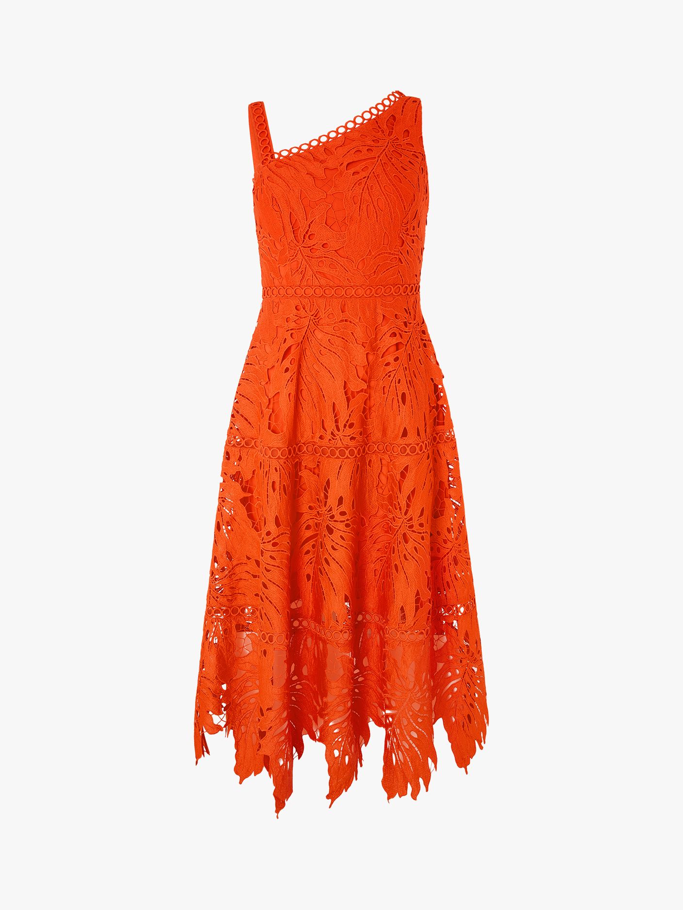 monsoon orange lace dress