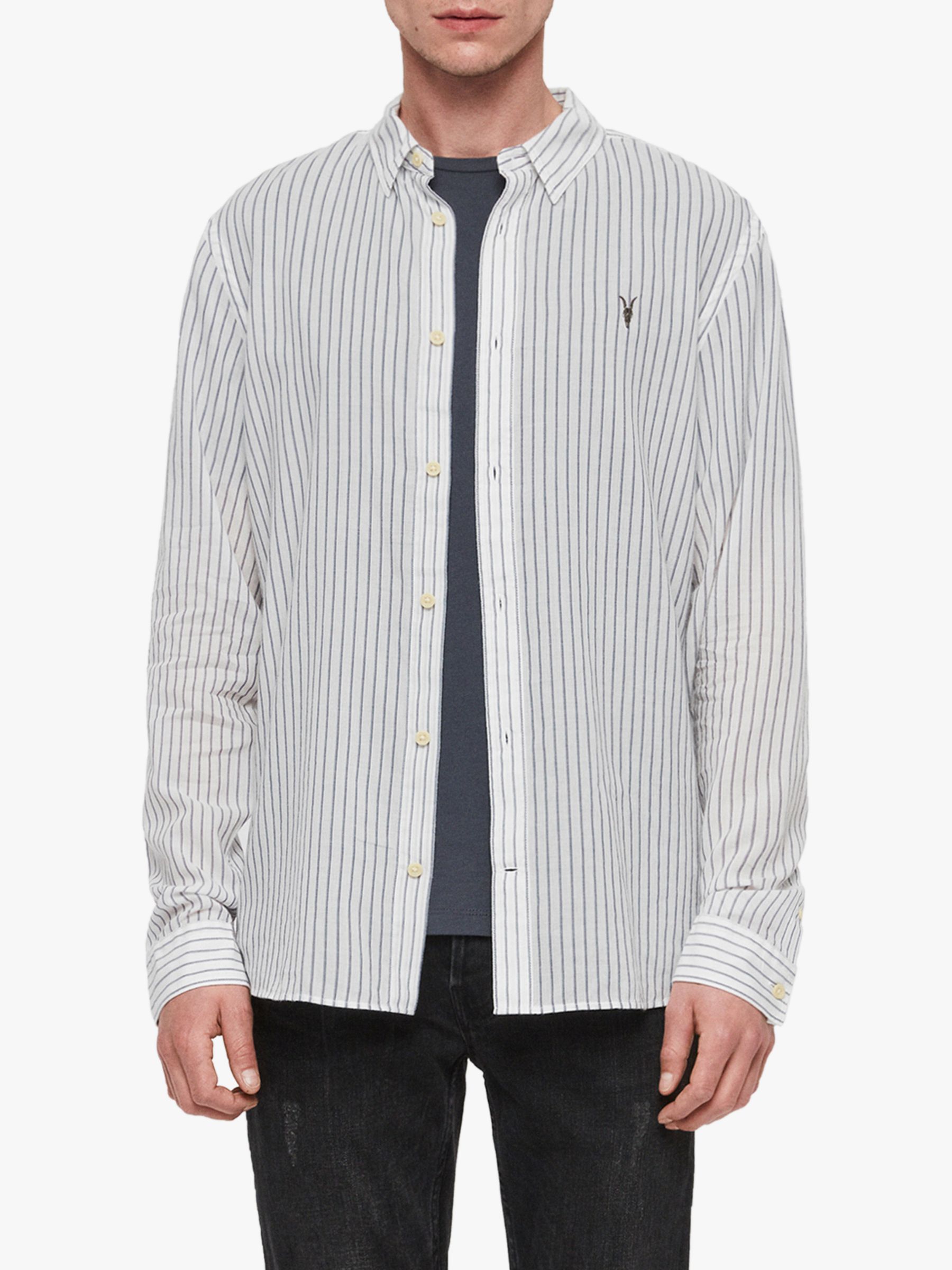 allsaints striped shirt