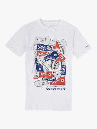 Converse Boys' Chuck Shoe T-Shirt, White