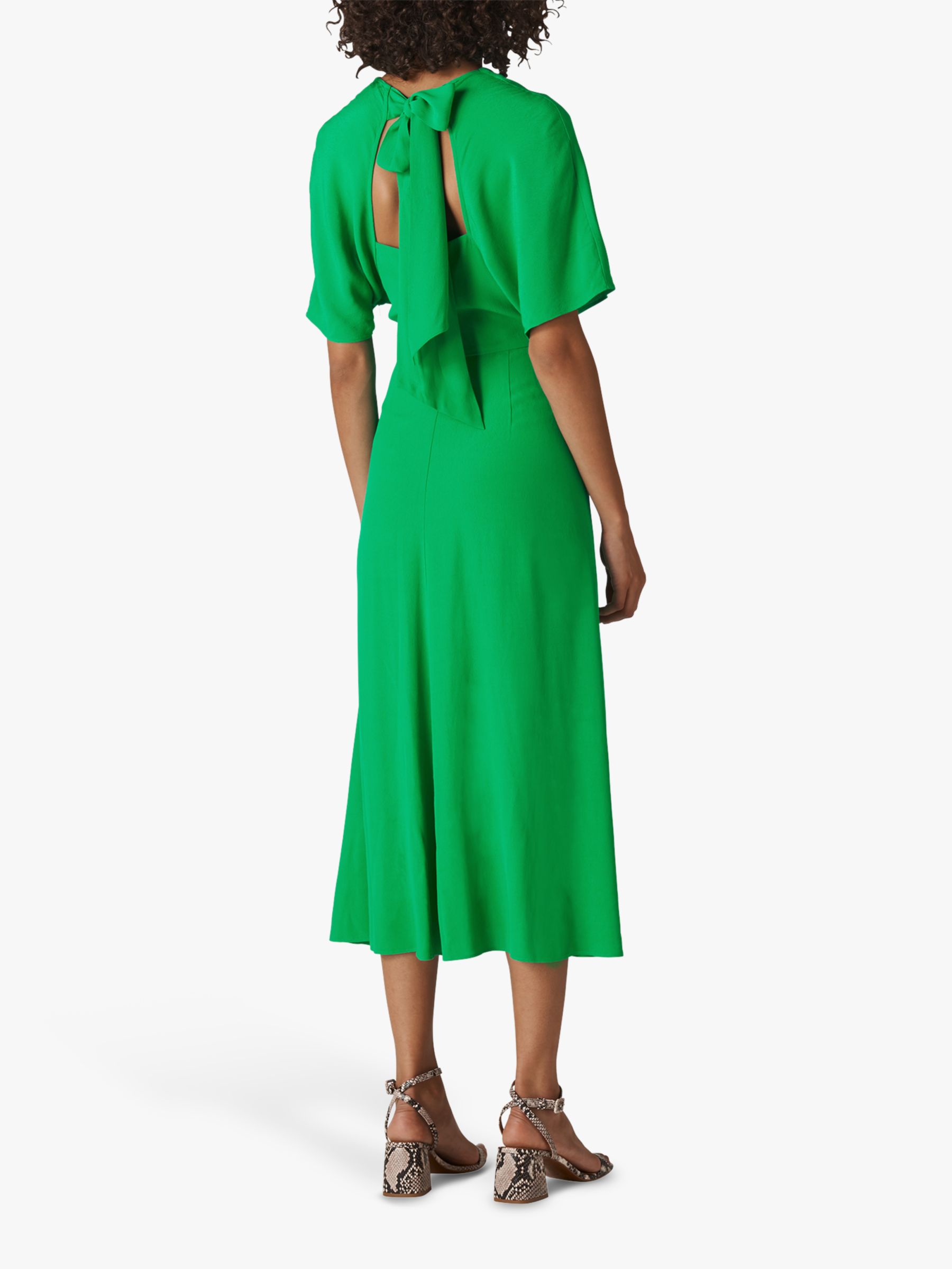 Whistles Zelena Dress, Green at John Lewis & Partners