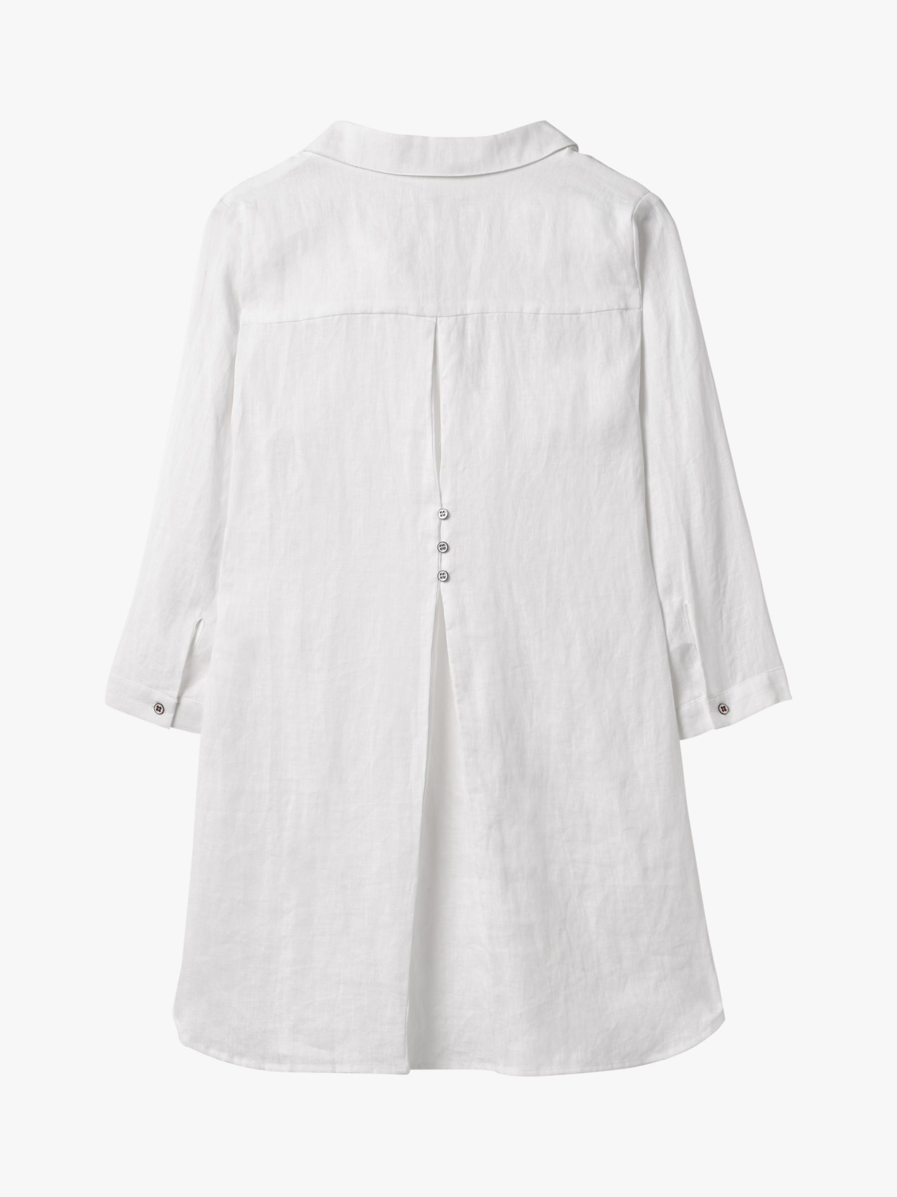 White Stuff Harper Linen Tunic, White at John Lewis & Partners