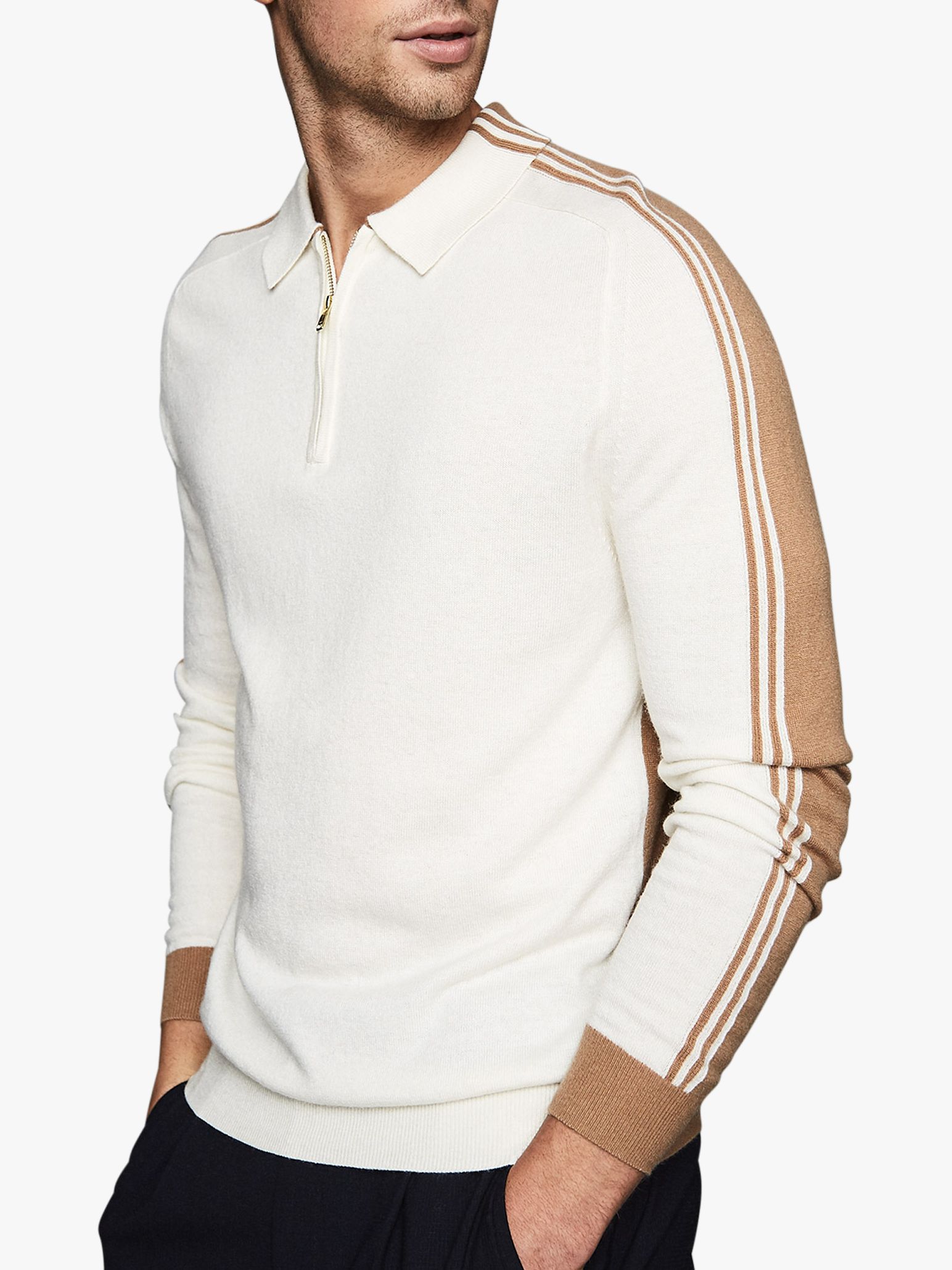 reiss long sleeve polo