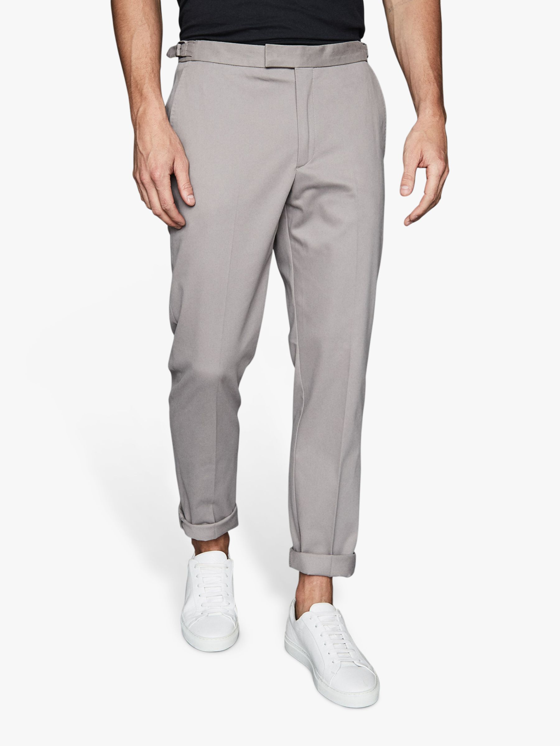 Reiss Ache Brushed Cotton Blend Trousers