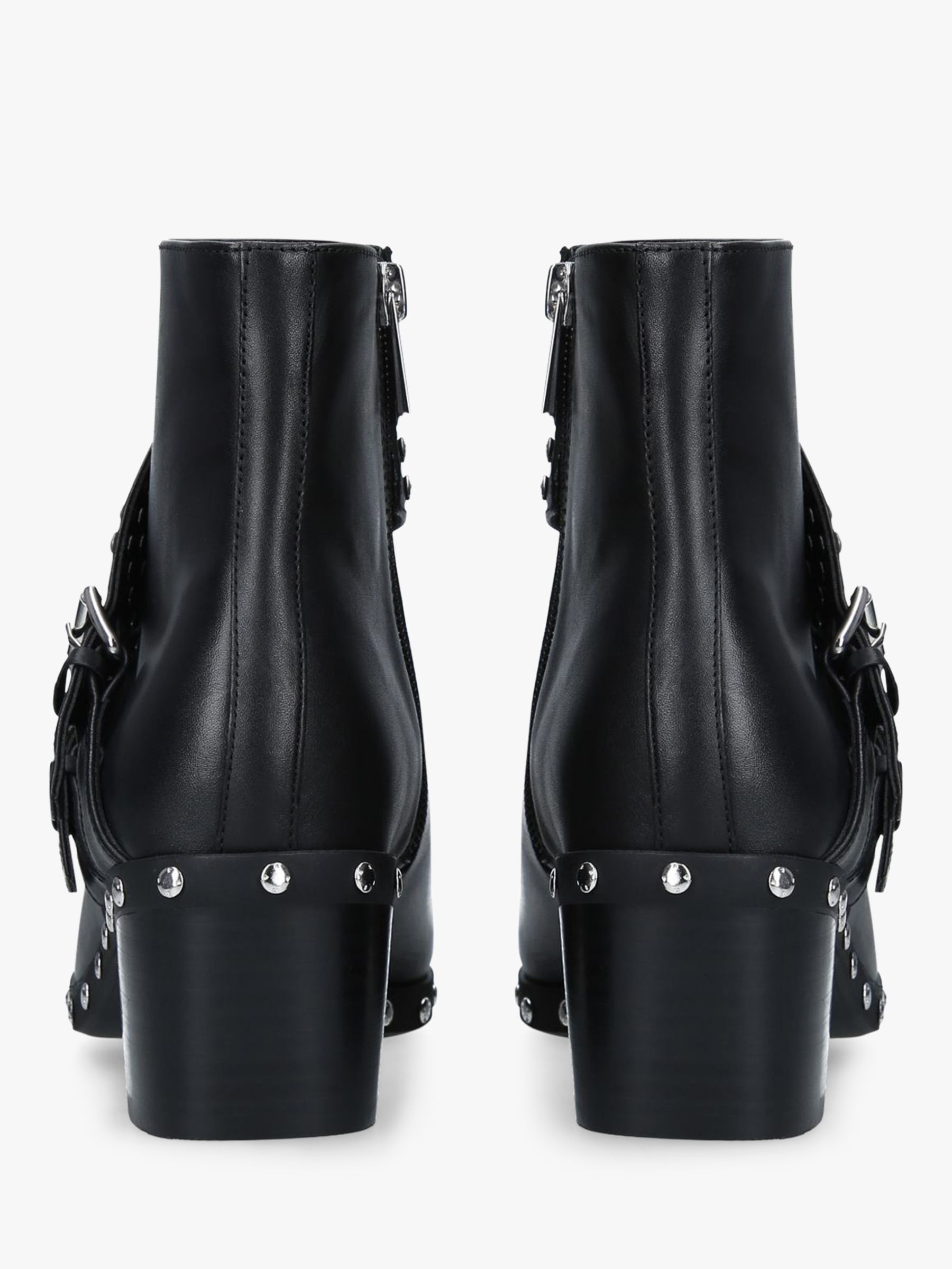 kurt geiger black studded ankle boots