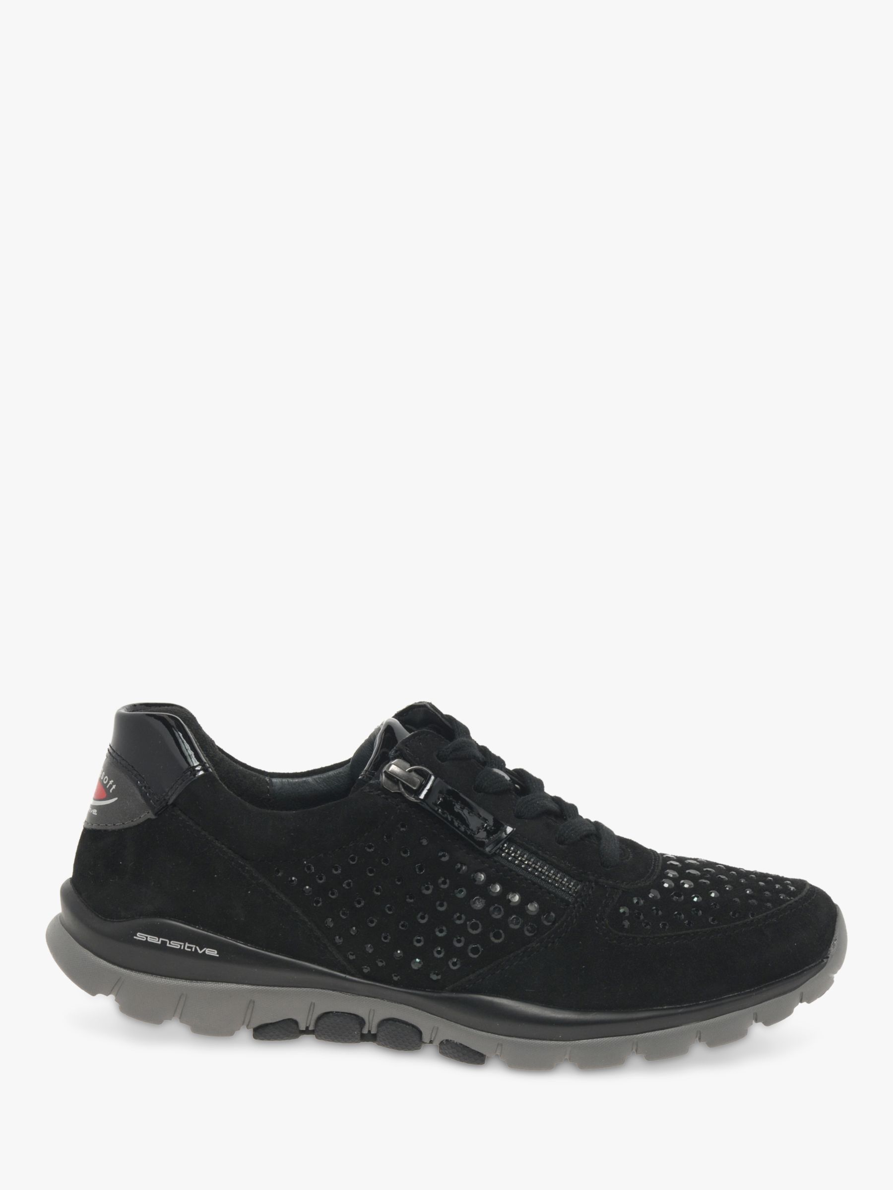 wide fit black trainers womens