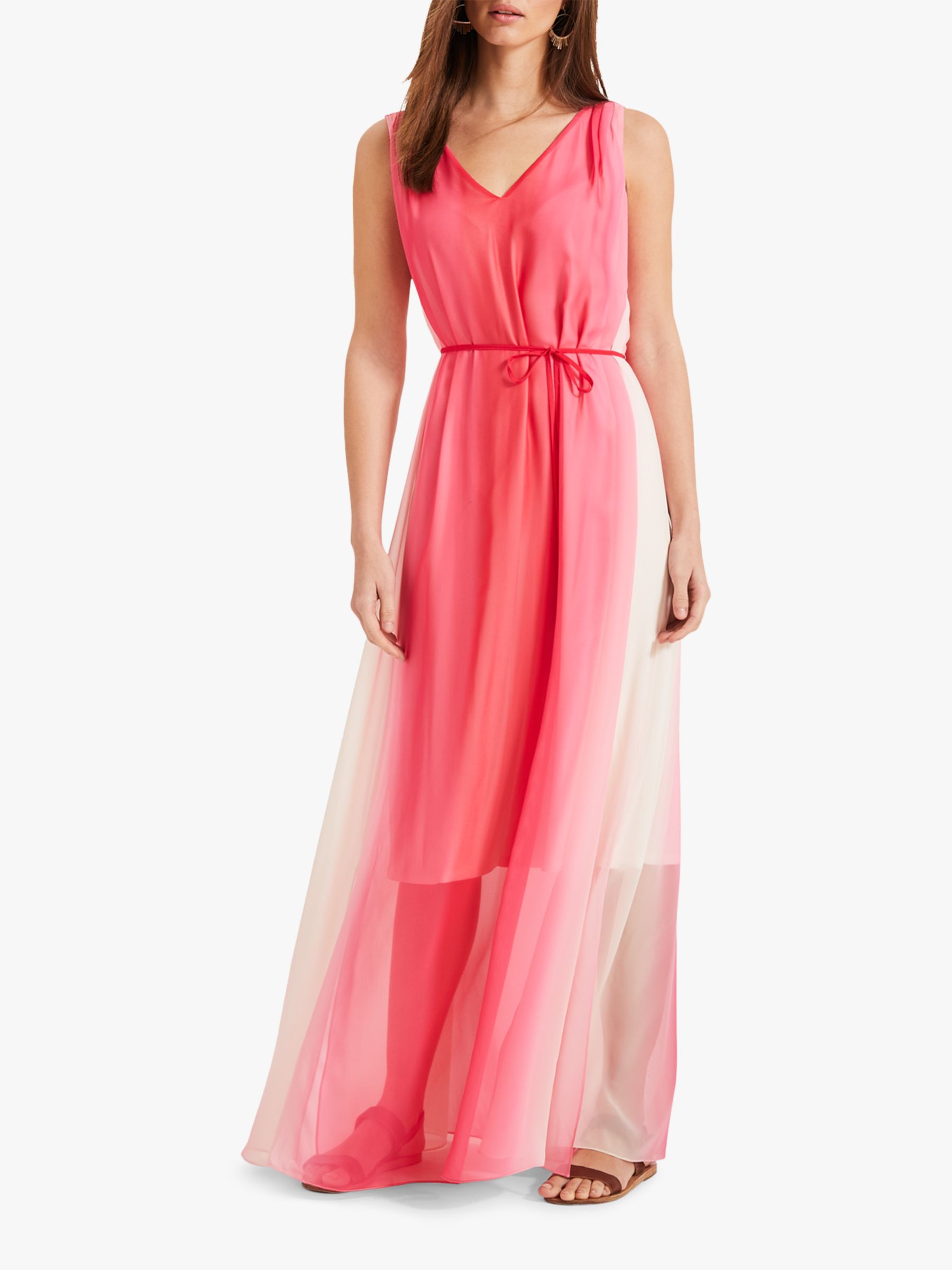 Phase Eight Dip Dye Maxi Dress Pink