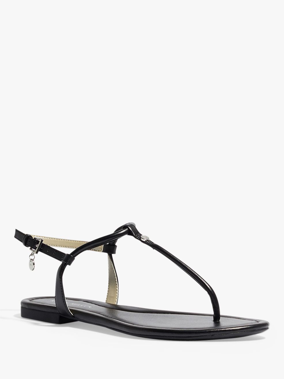 Karen Millen Flat Thong Sandals, Black 