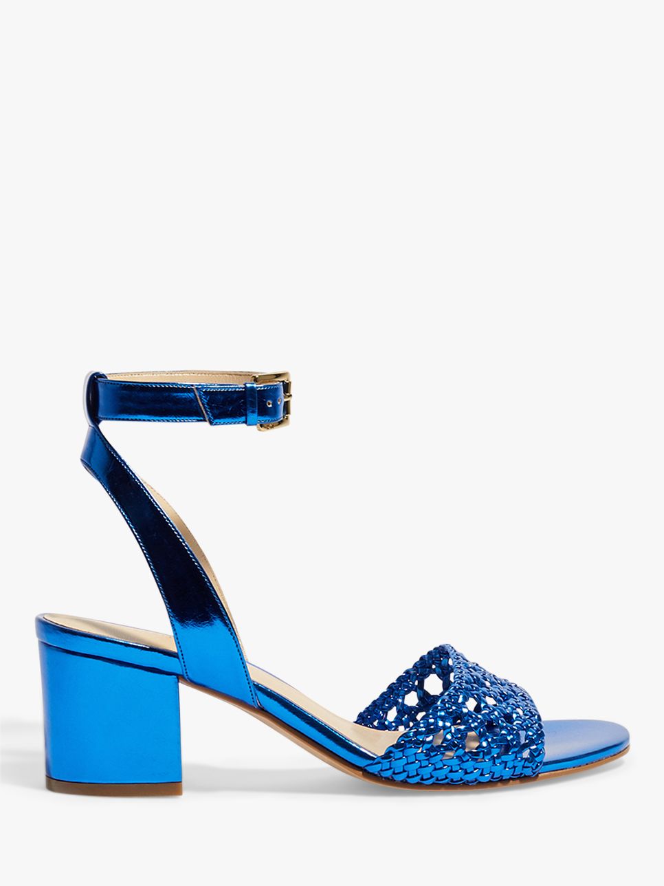 blue block sandals