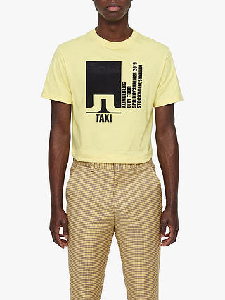 J.Lindeberg Seasonal Taxi Graphic T-Shirt, Butter Yellow
