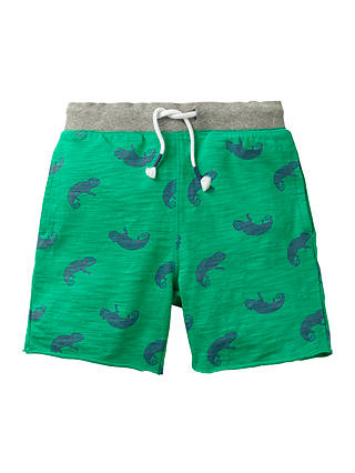 Mini Boden Boys' Slub Jersey Chameleon Shorts, Green
