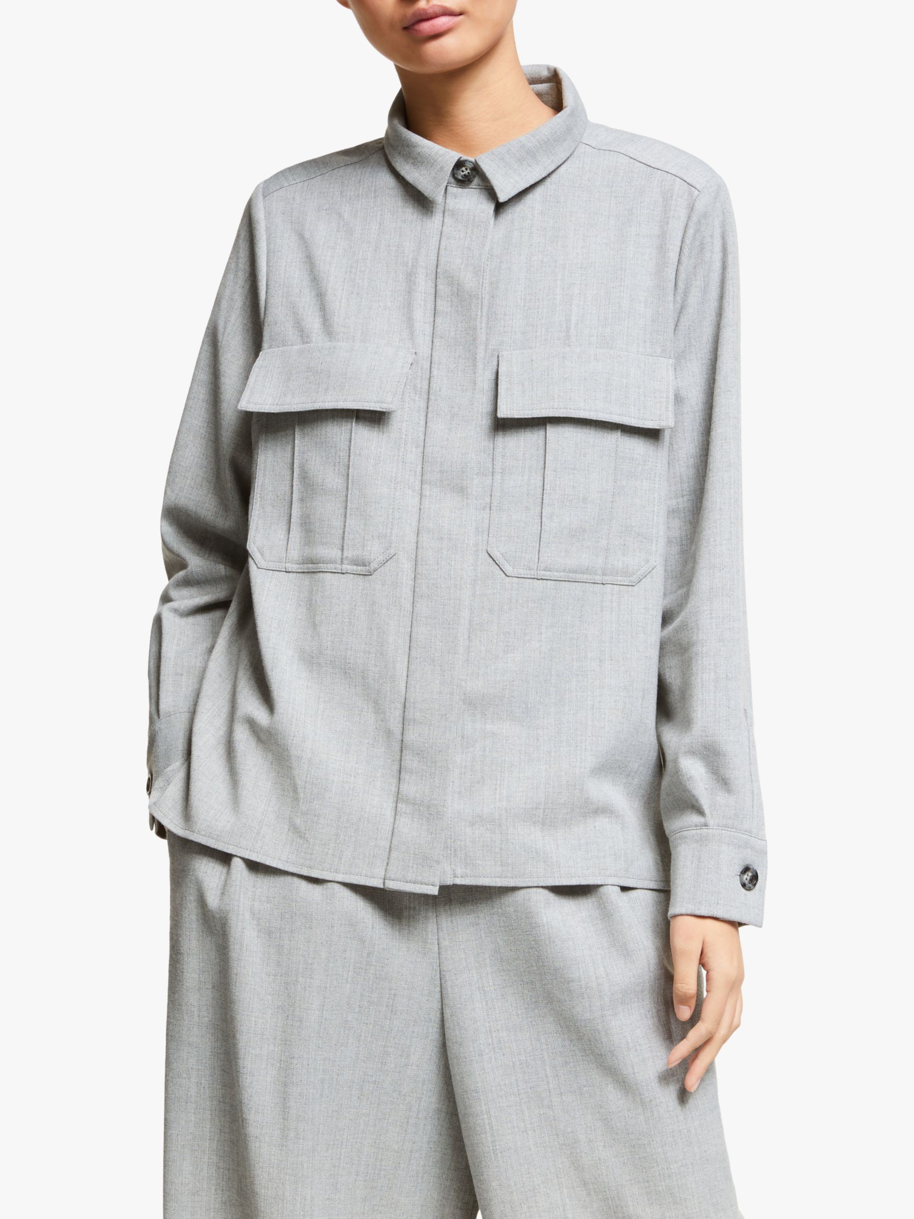 Kin Wool Utility Shirt, Grey