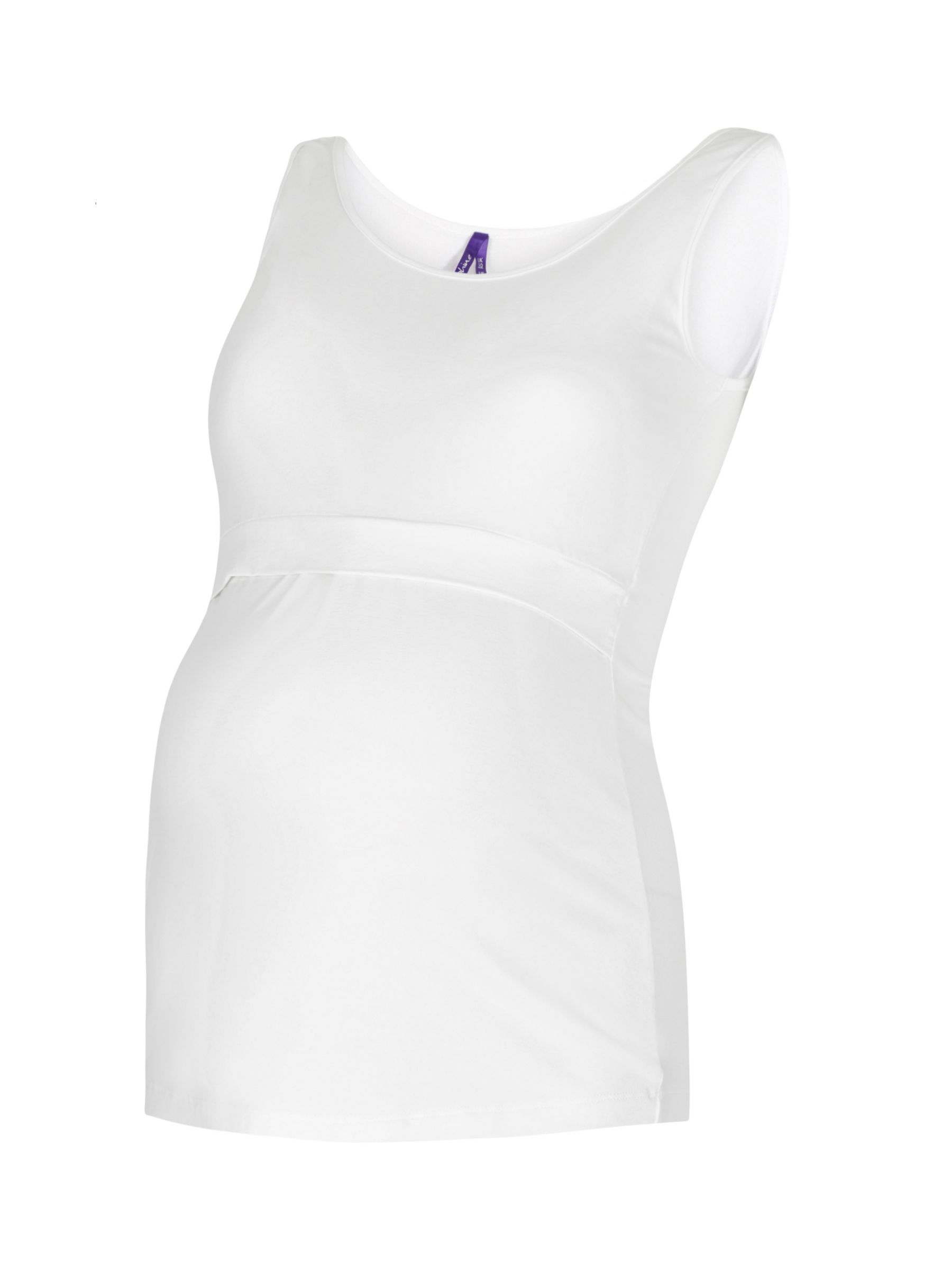 Seraphine Women's Maternity & Nursing Layered Vest White at