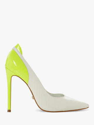 Dune Barbee Leather Stiletto Heel Court Shoes