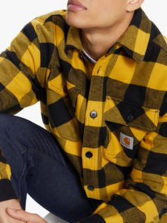 Carhartt WIP Merton Check Shirt Jacket, Colza Yellow, M