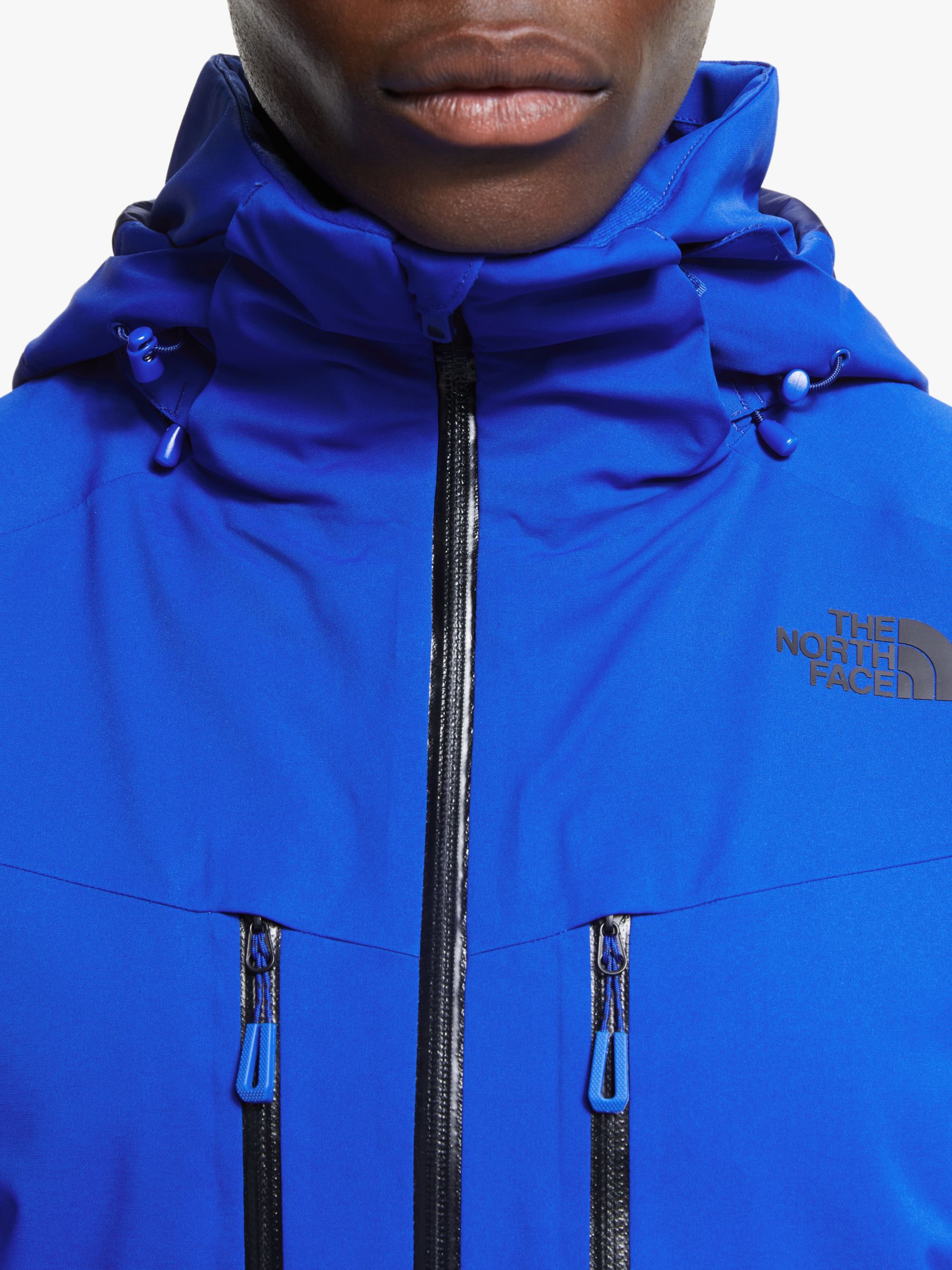 north face ski jacket blue
