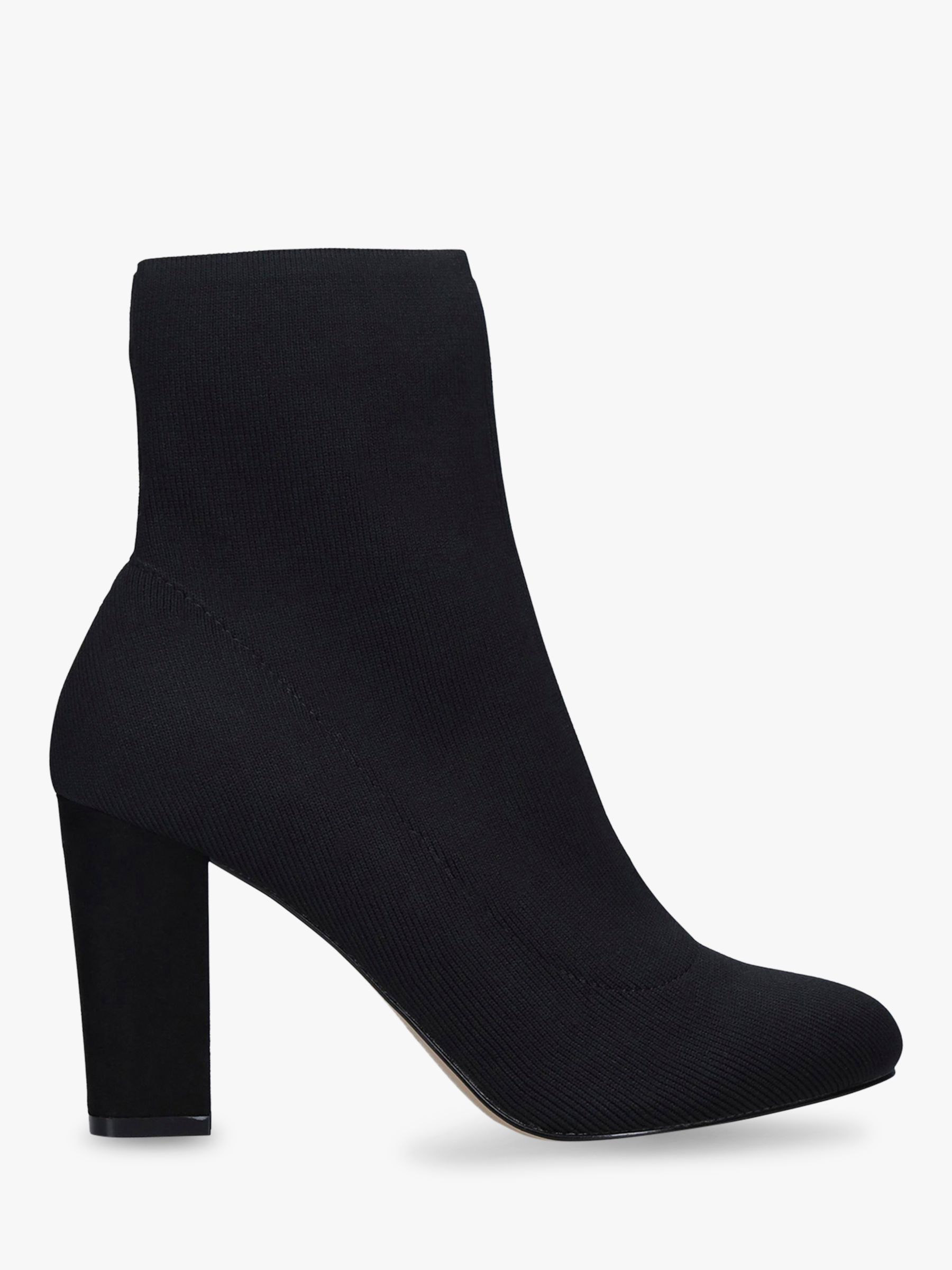black ankle boot heels
