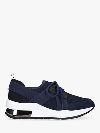 Carvela Jetson Lace Up Trainers, Navy