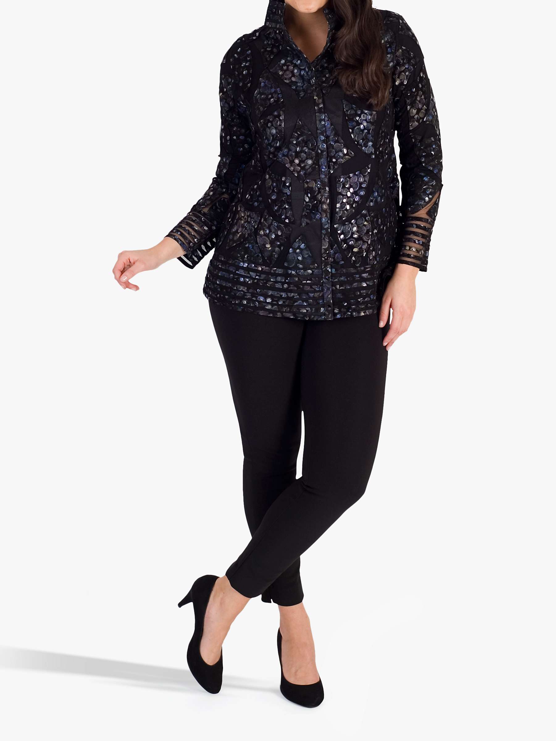 Buy Chesca Blossom Jacket, Navy Online at johnlewis.com
