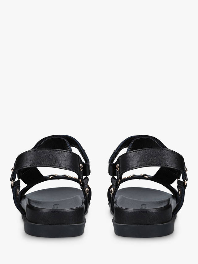 Carvela Kostello Chain Leather Sandals, Black
