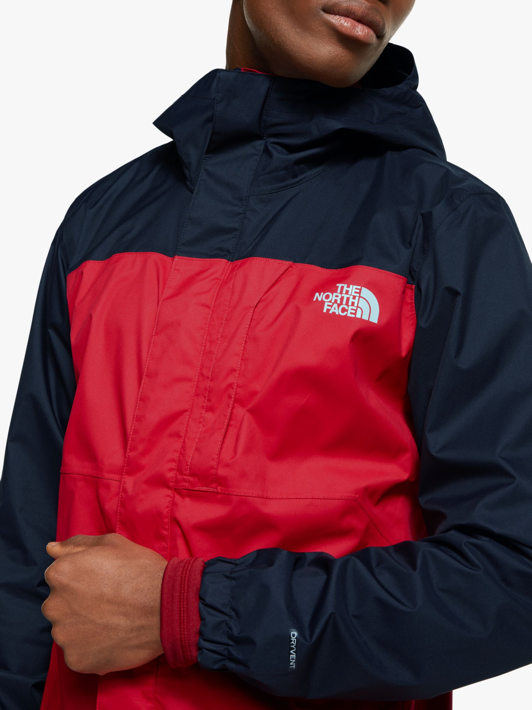 north face dryvent jacket men red 