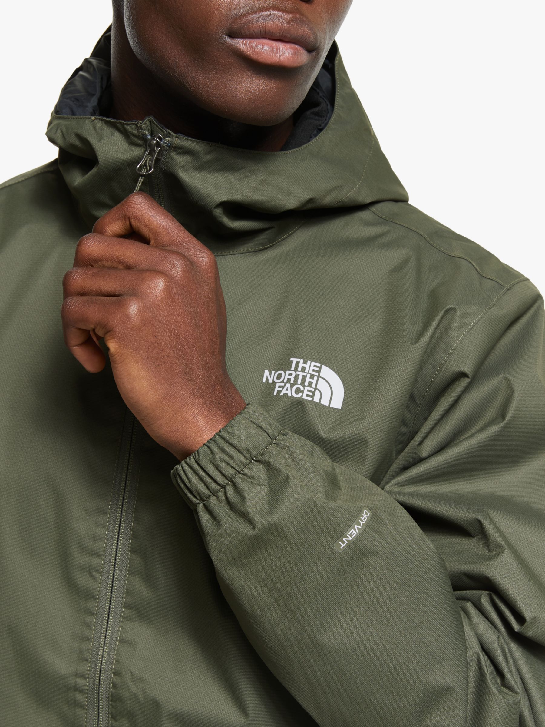 north face green waterproof jacket