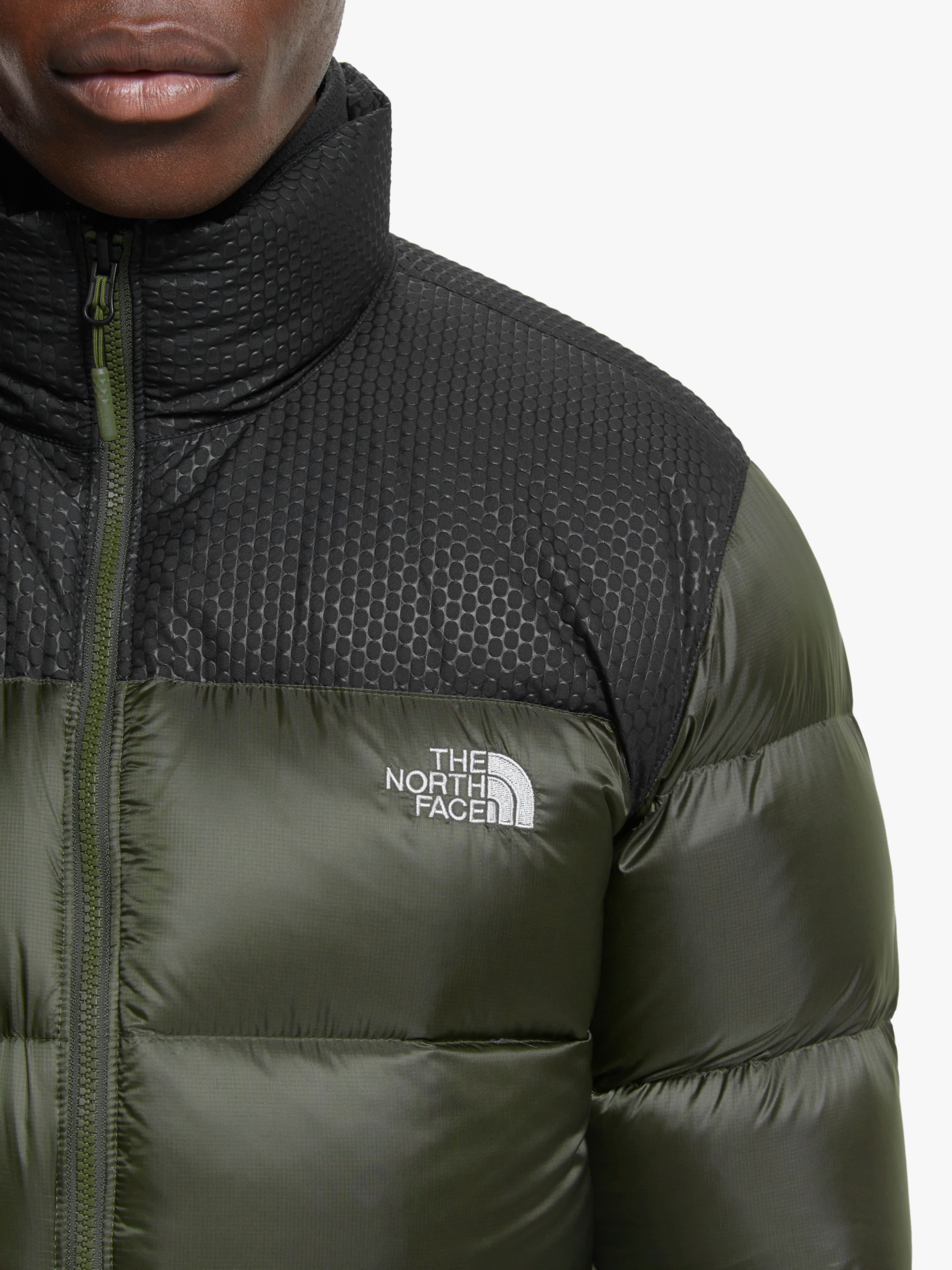 The North Face Nevero Down Men's Insulated Jacket, New Taupe Green/TNF