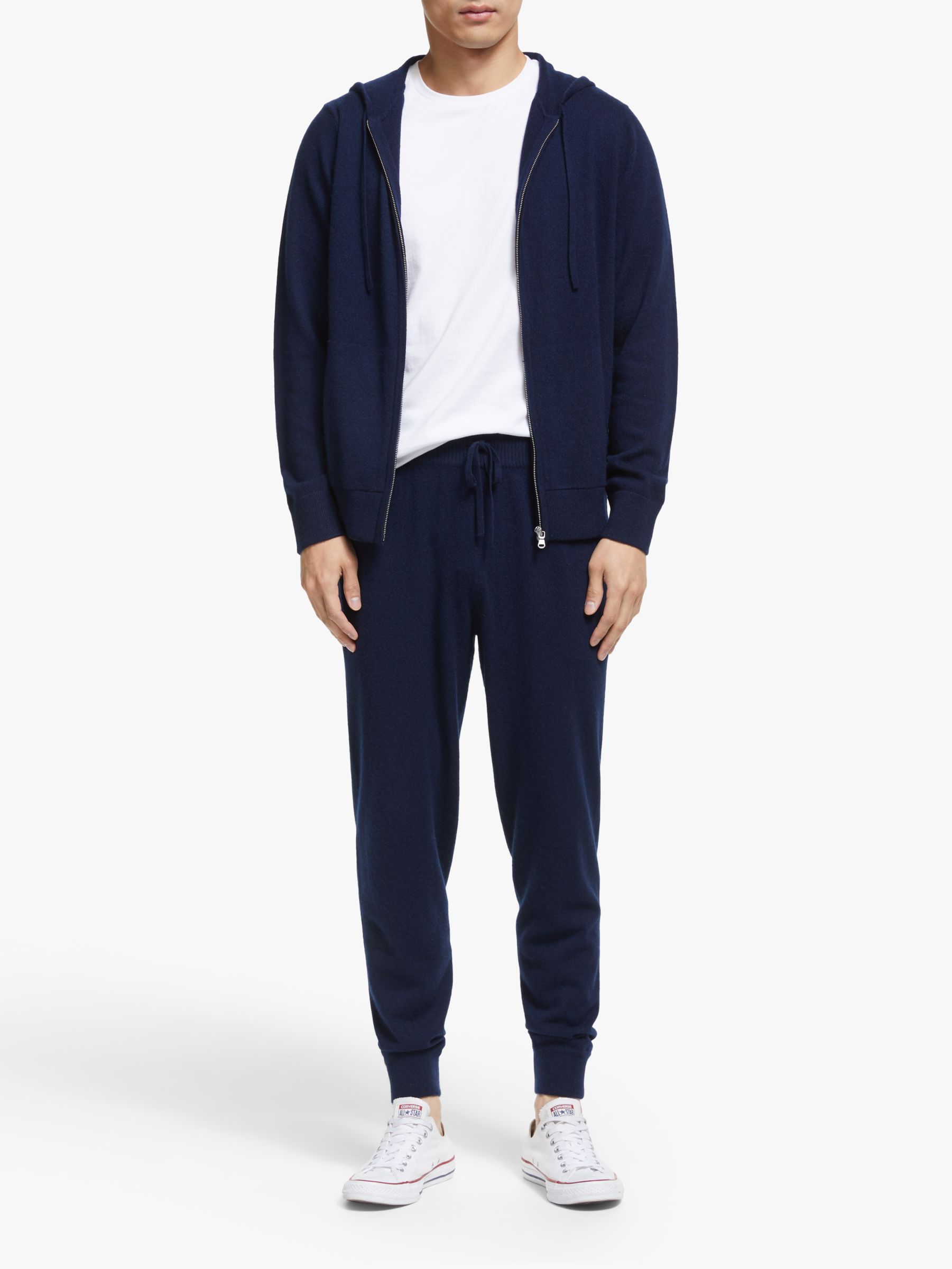 navy cashmere joggers