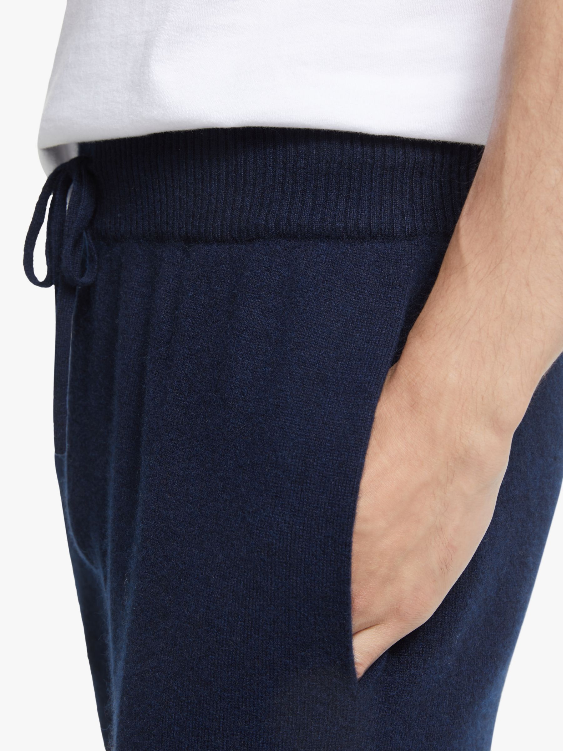 navy cashmere joggers