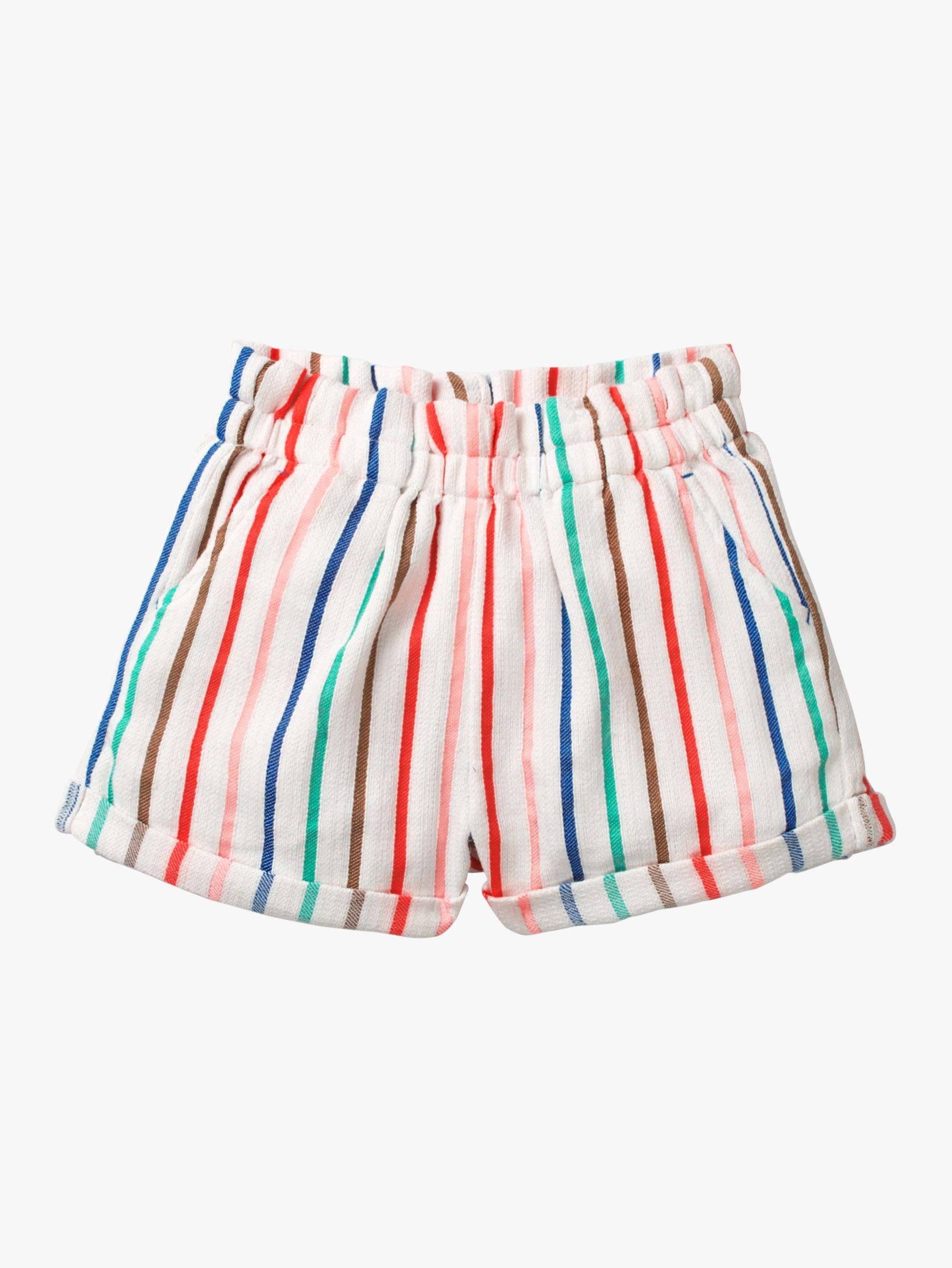 Mini Boden Girls' Colourful Stripe Woven Shorts, Multi at John Lewis ...