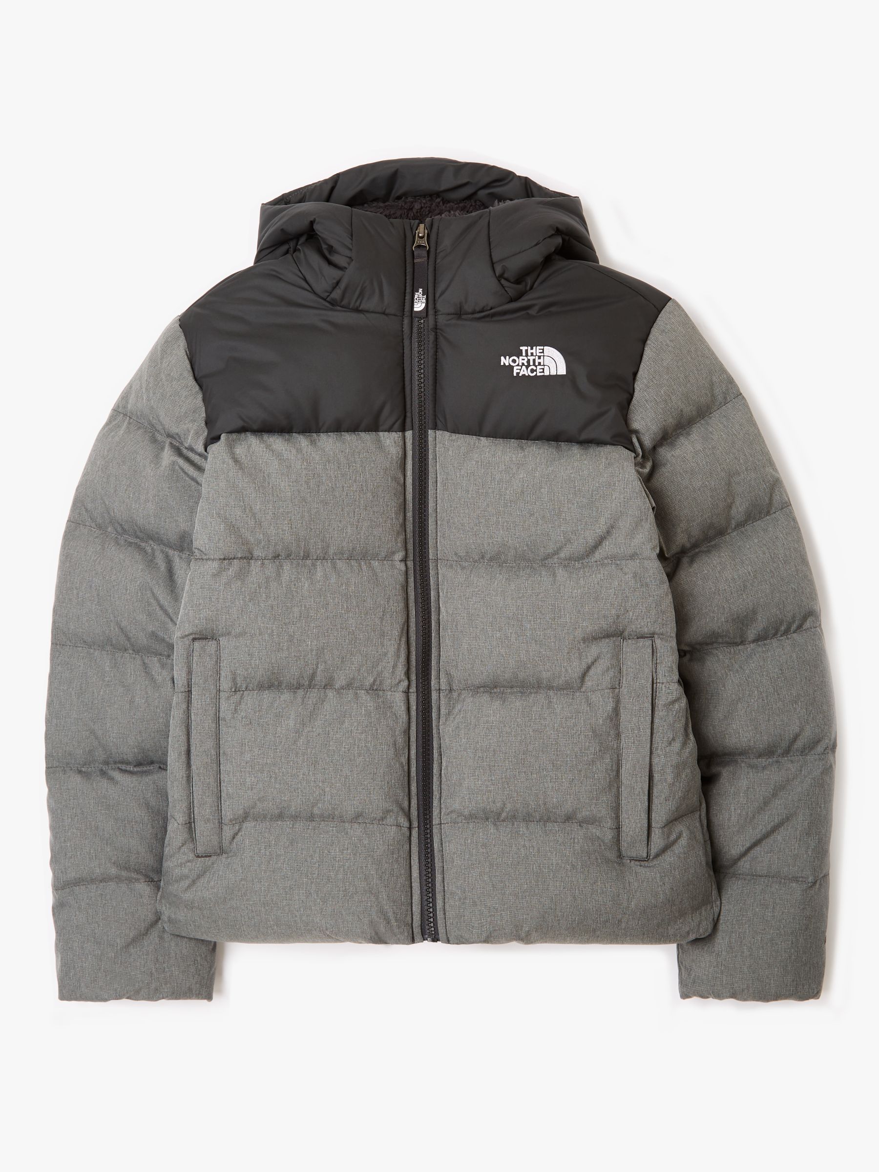 grey northface jacket