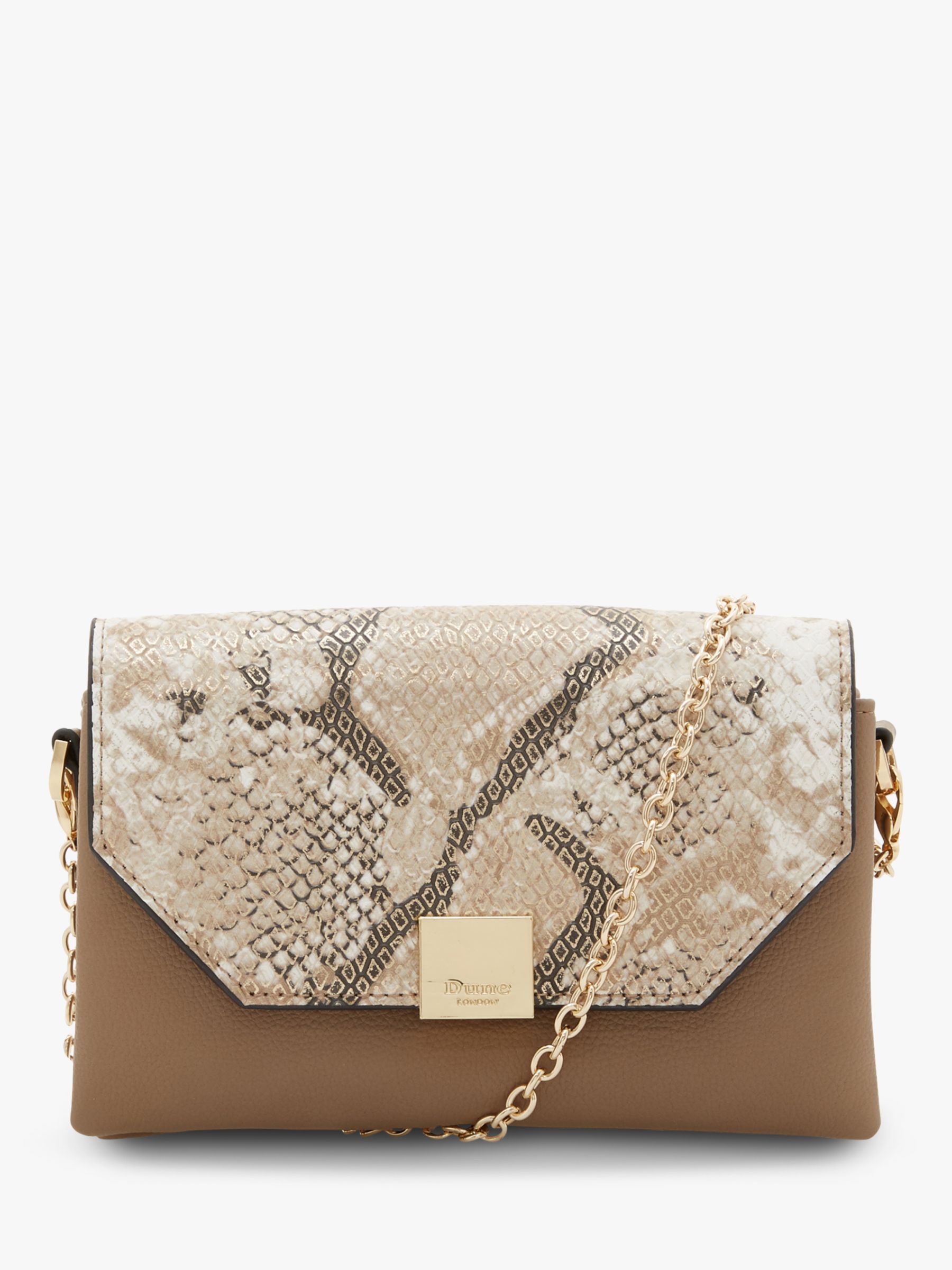 Dune Esterr Chain Strap Handbag, Grey/Multi at John Lewis & Partners