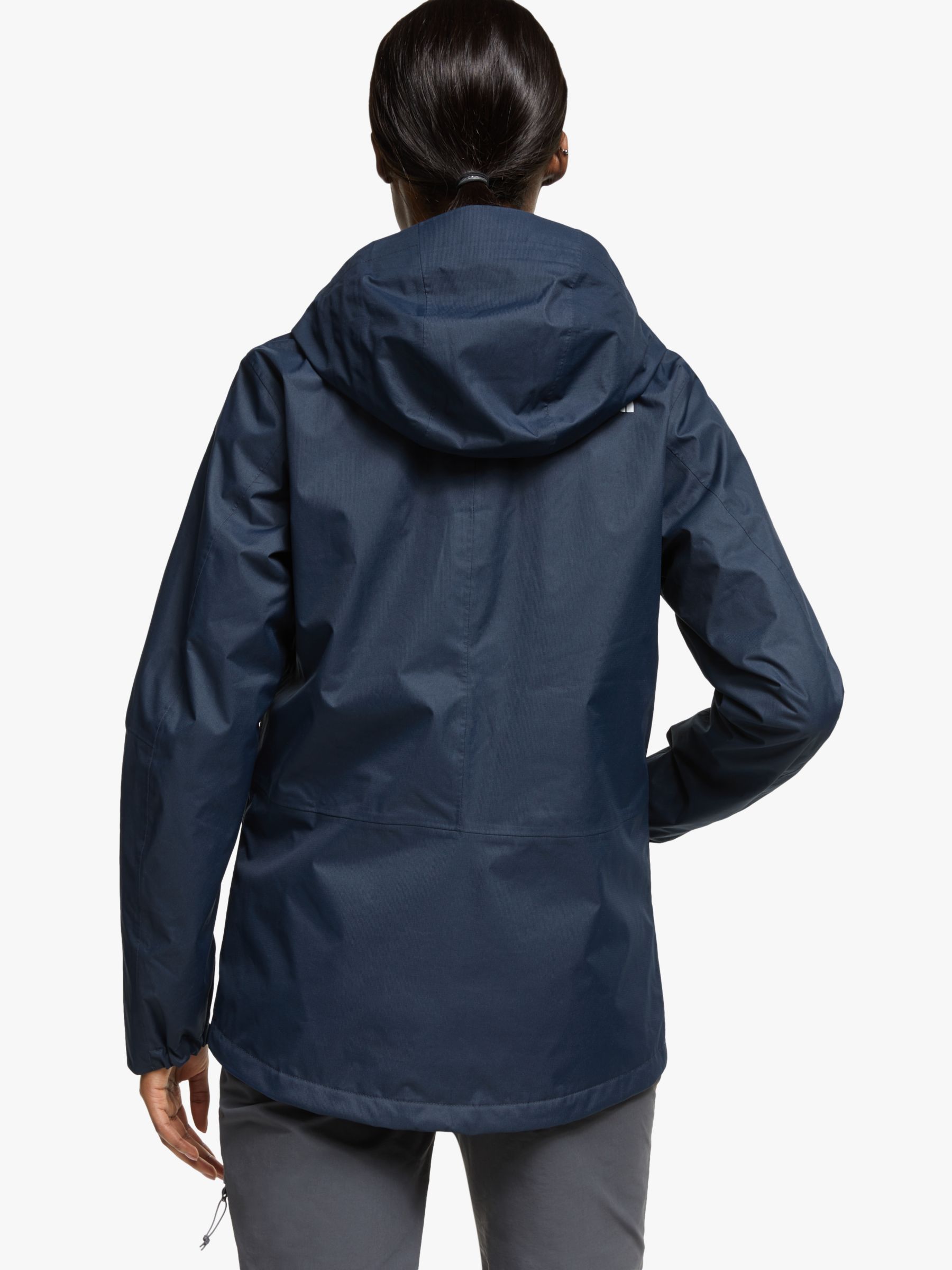 The North Face Quest 3-in-1 Women's Waterproof Jacket, Urban Navy/Windmill Blue at John Lewis 