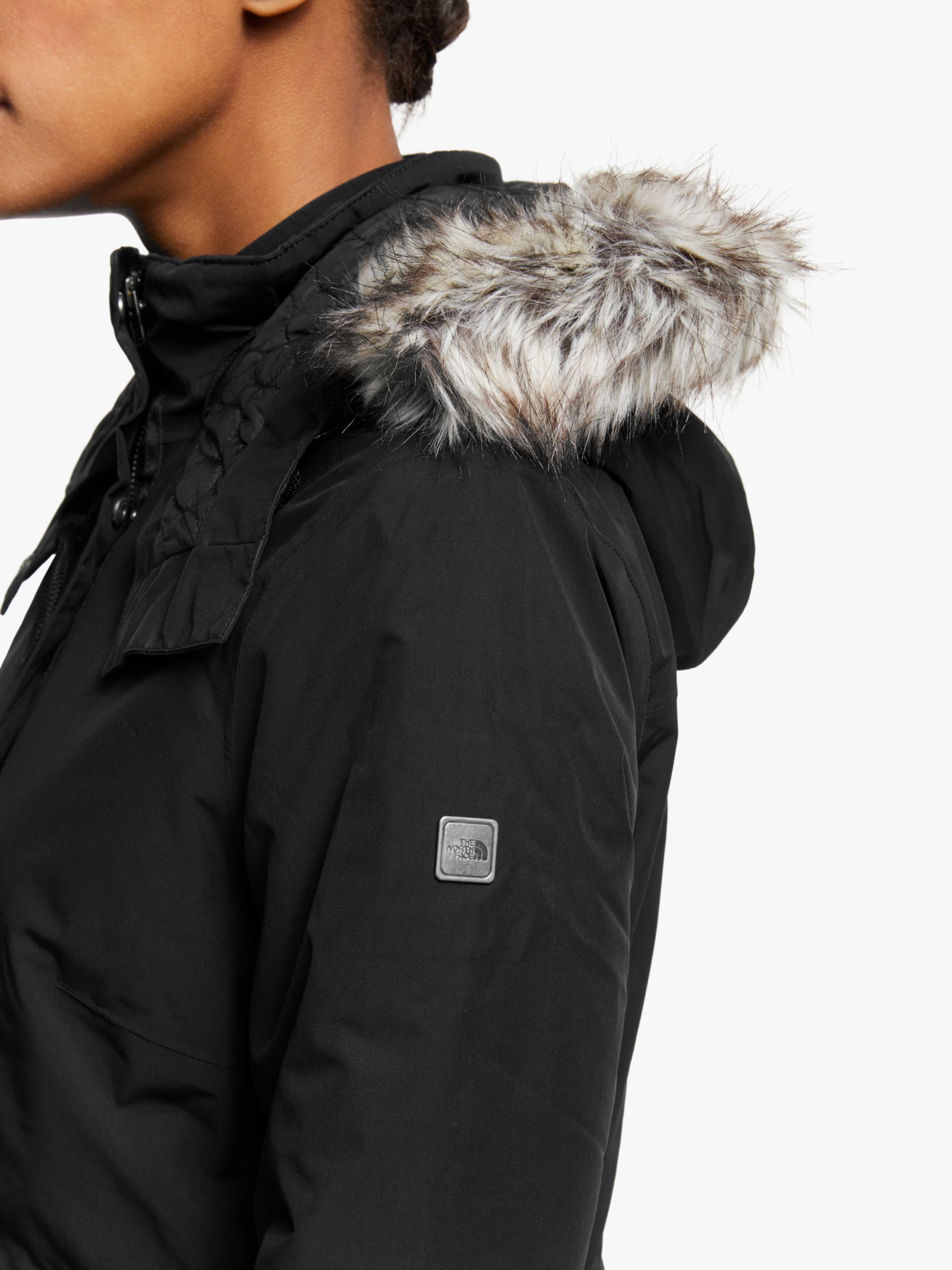 north face fur hooded jacket women's