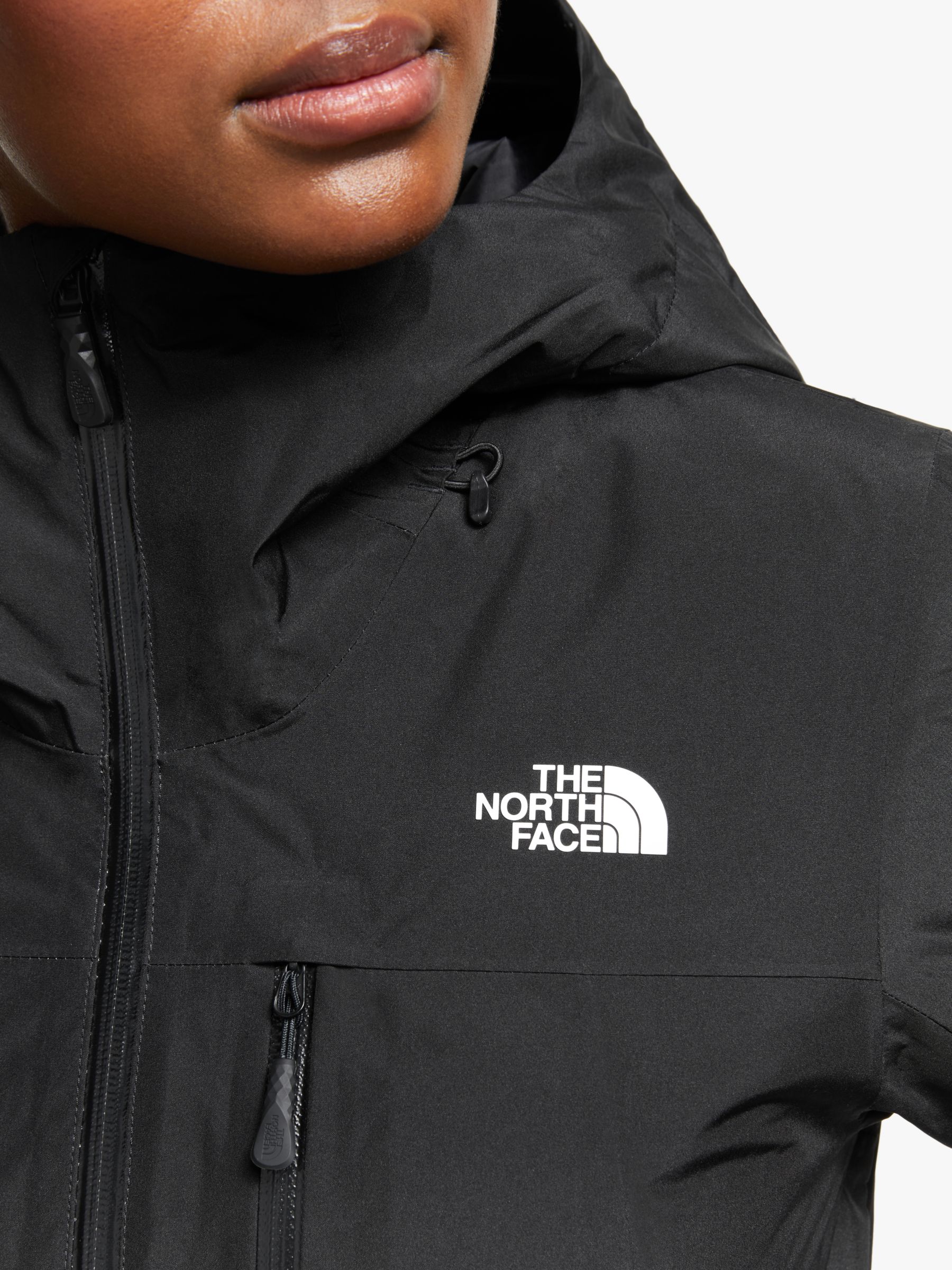 north face ski jacket black