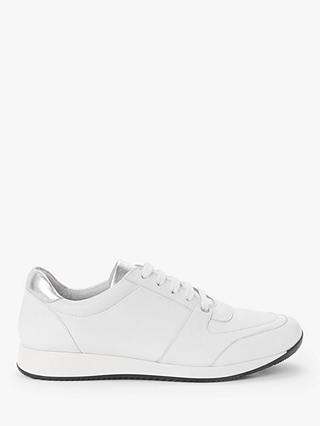 Kin Ekat Leather Lace Up Trainers, White