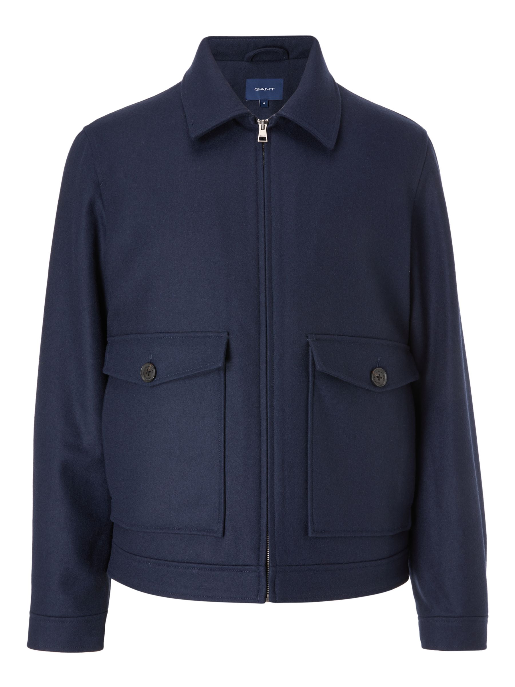 GANT Wool Blend Windcheater Jacket, Navy