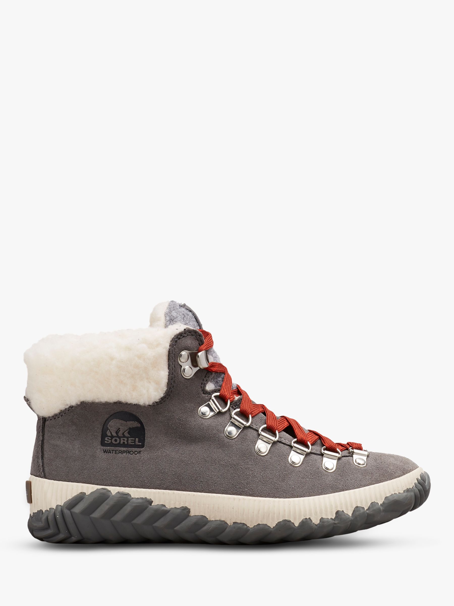 Sorel Out N About Suede Snow Boots, Grey at John Lewis & Partners